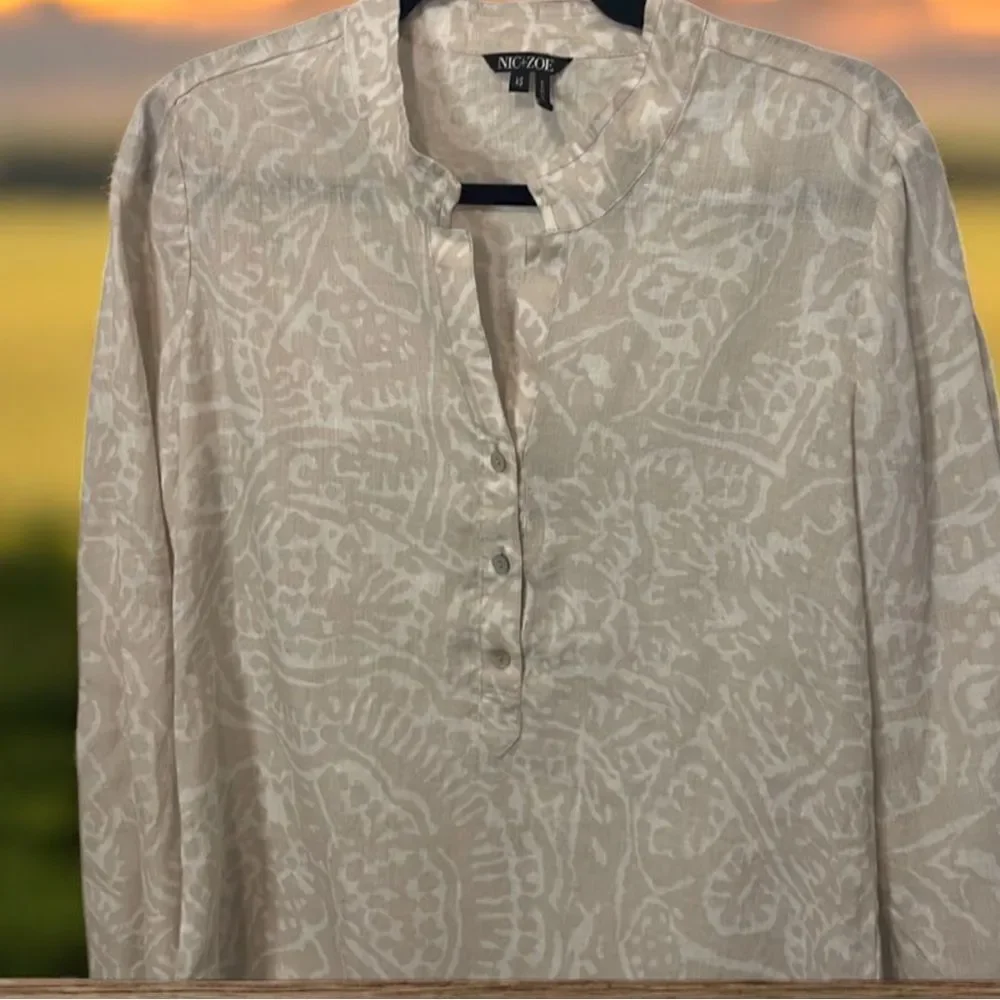 Nic & Zoe Linen Tunic - XS
